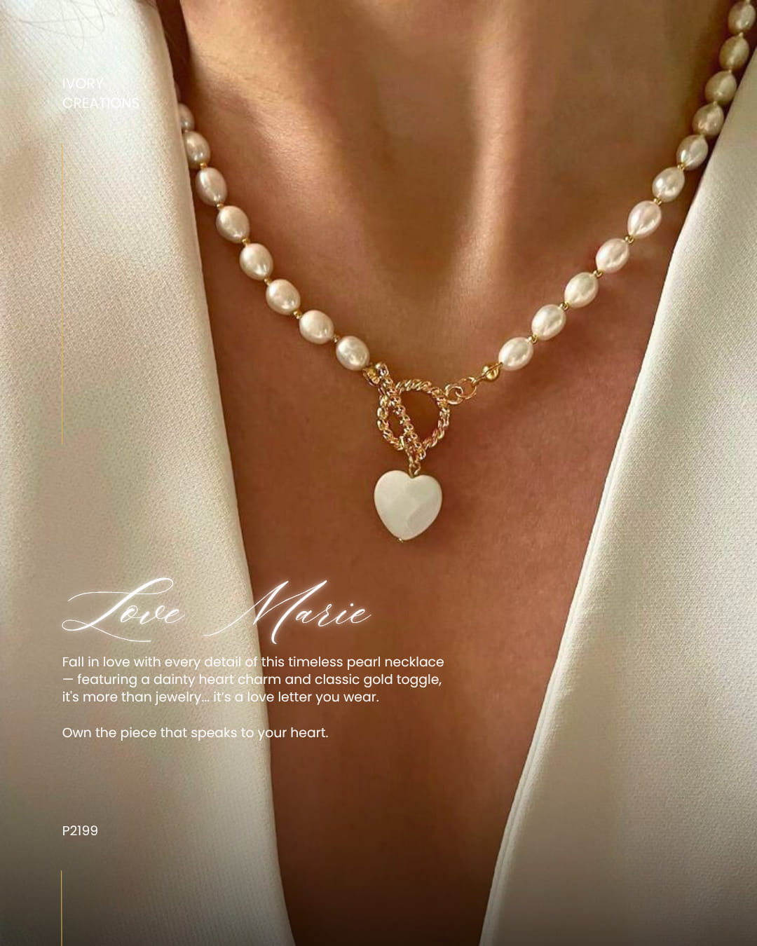 Ivory Creations Facebook ad: Turn heads, steal hearts.