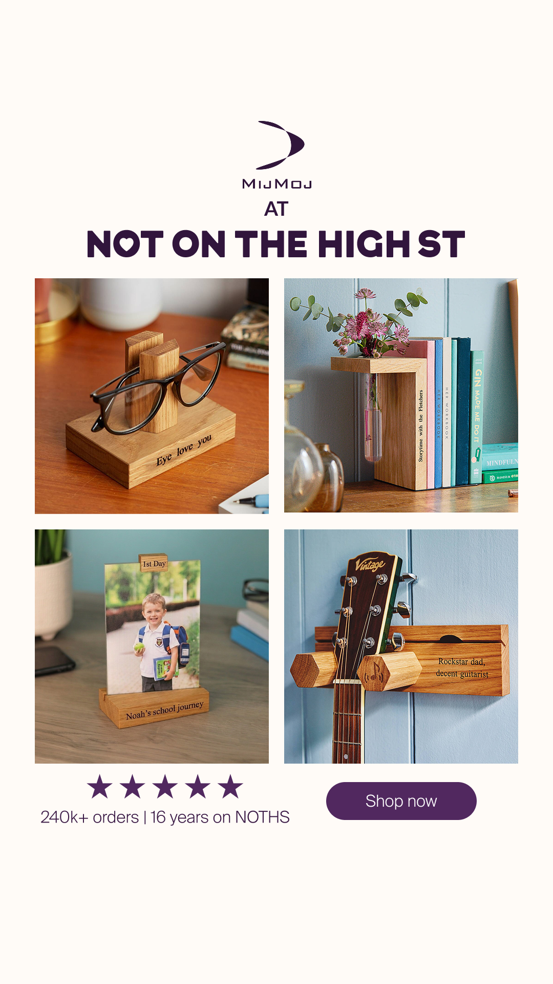 notonthehighstreet Facebook ad