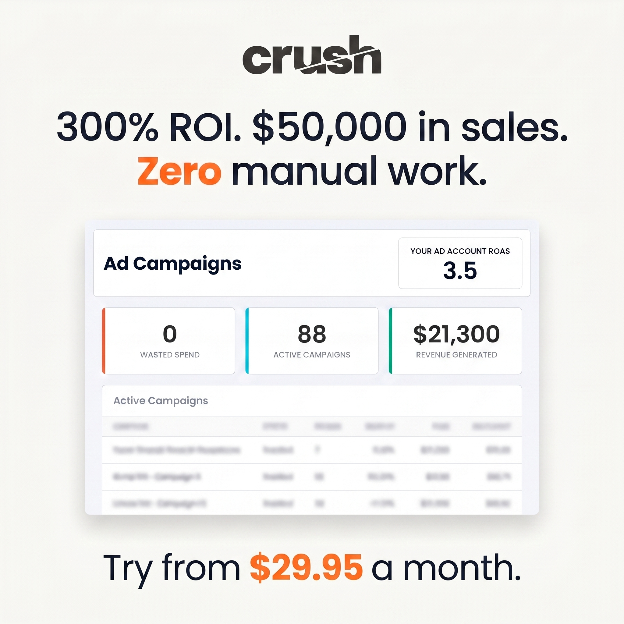 trycrush.ai Facebook ad