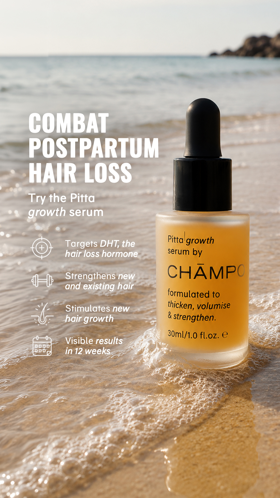 Chāmpo Haircare Facebook ad