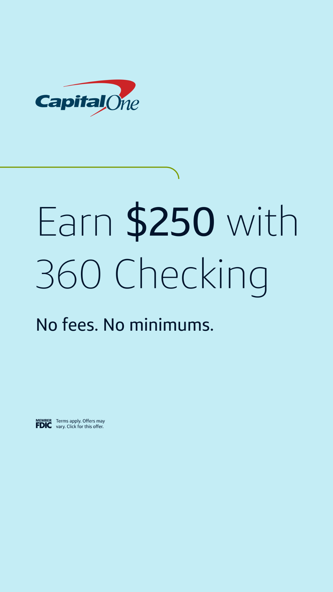 Capital One Facebook ad