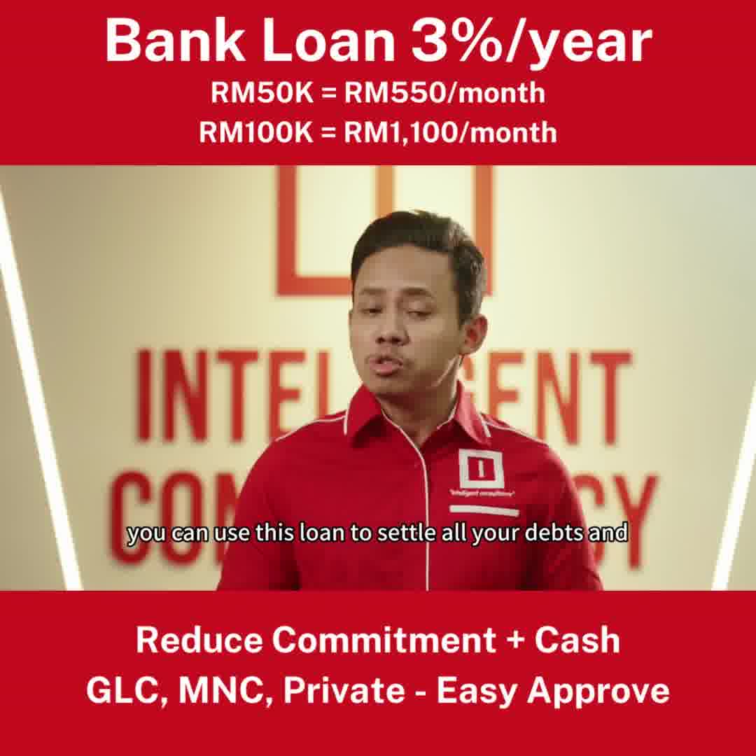 Intelligent Consultancy Facebook ad: BANK LOAN 3%. 10 Years. Reduce Commitment.