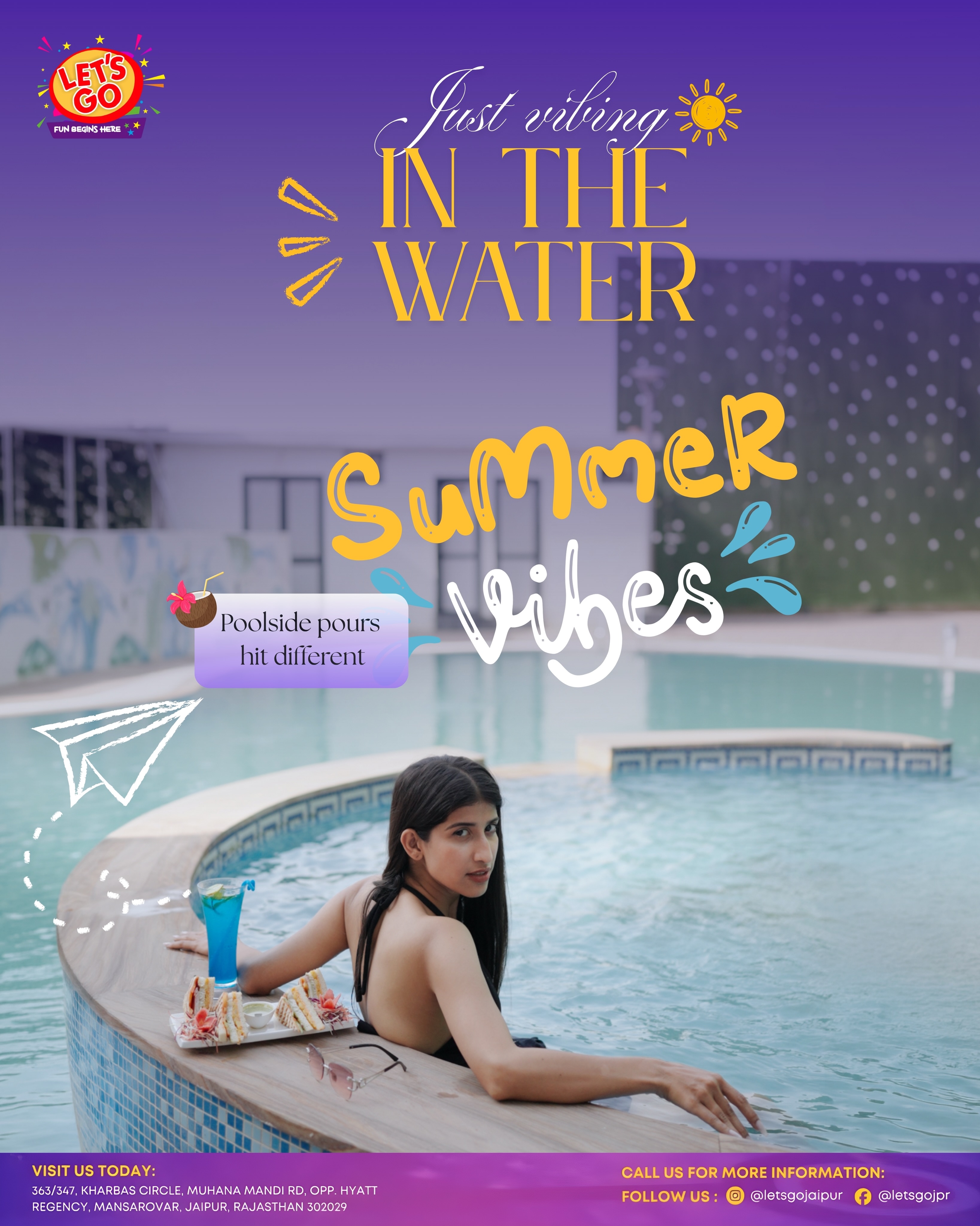 Let's Go - Fun Begins Here Facebook ad: Summer feels better when you’re chilling *in the…