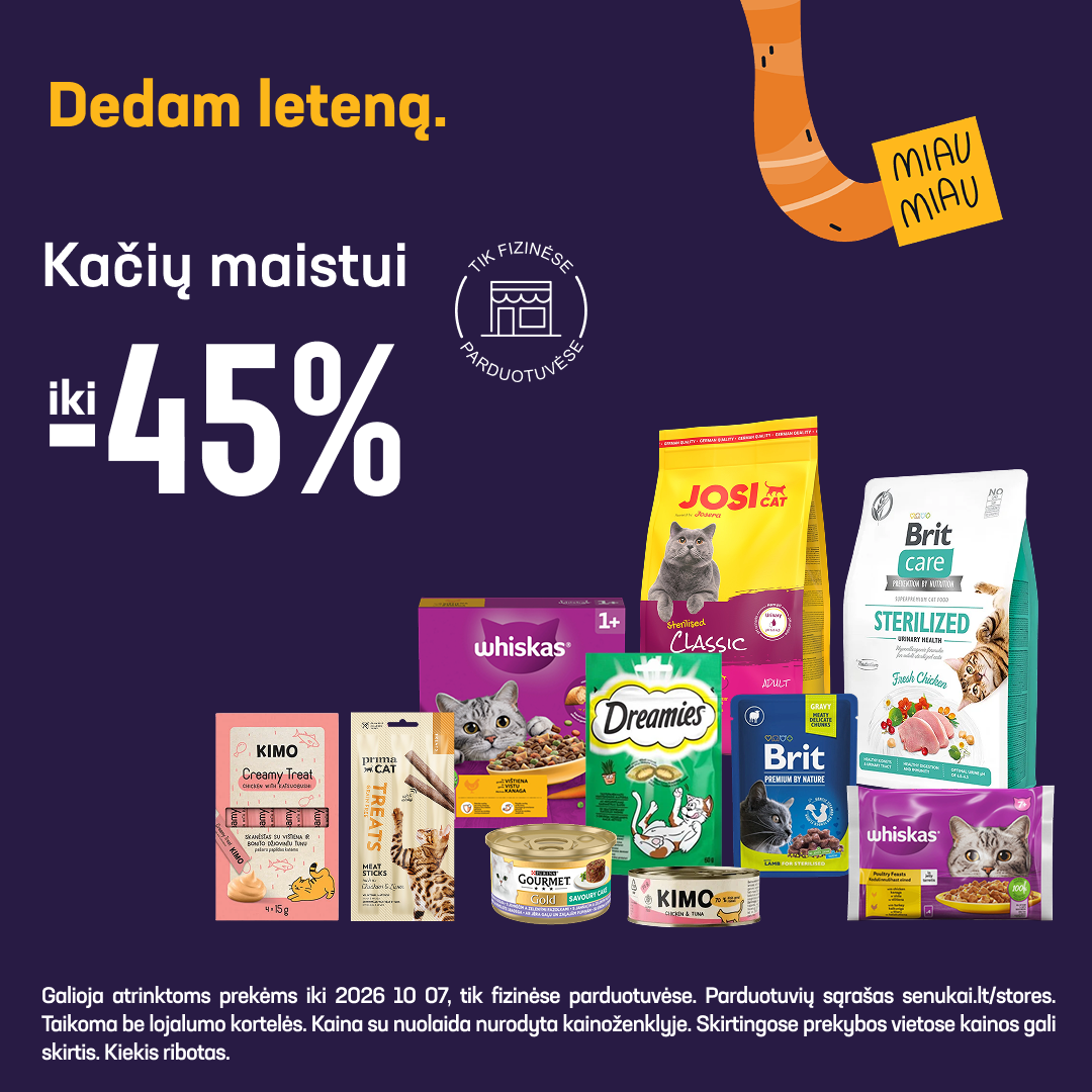 Senukai Facebook ad: Dedam leteną!