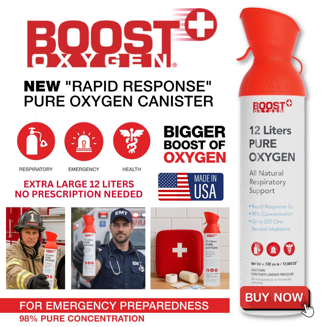 Boost Oxygen Facebook ad: Rapid Response Supplemental Oxygen 1-Pack | Boost Oxygen