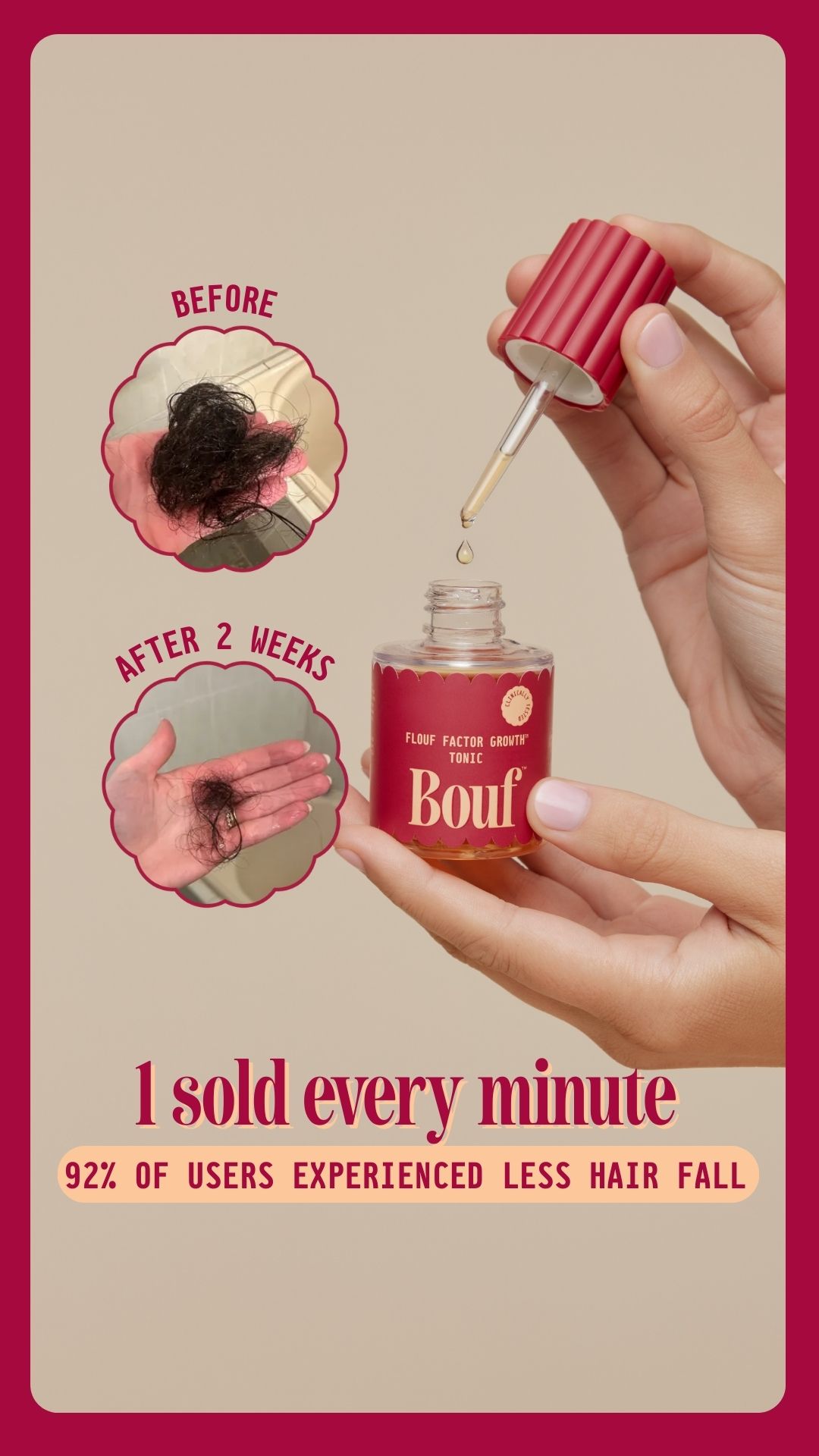 Bouf Haircare Facebook ad