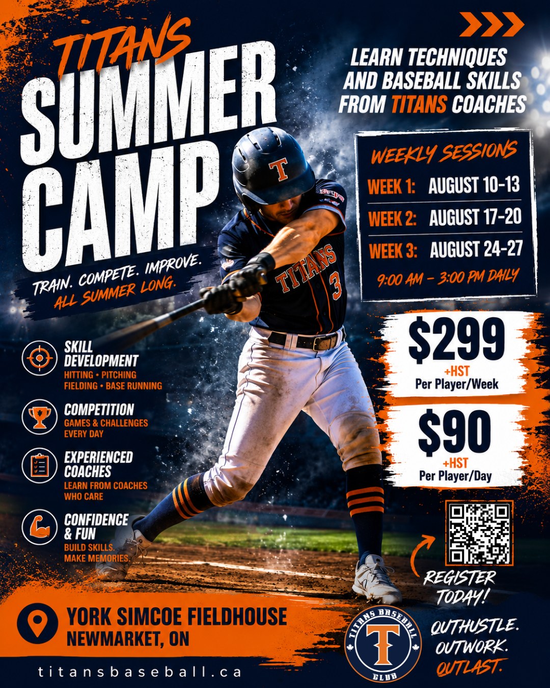 Titans Baseball Club Facebook ad