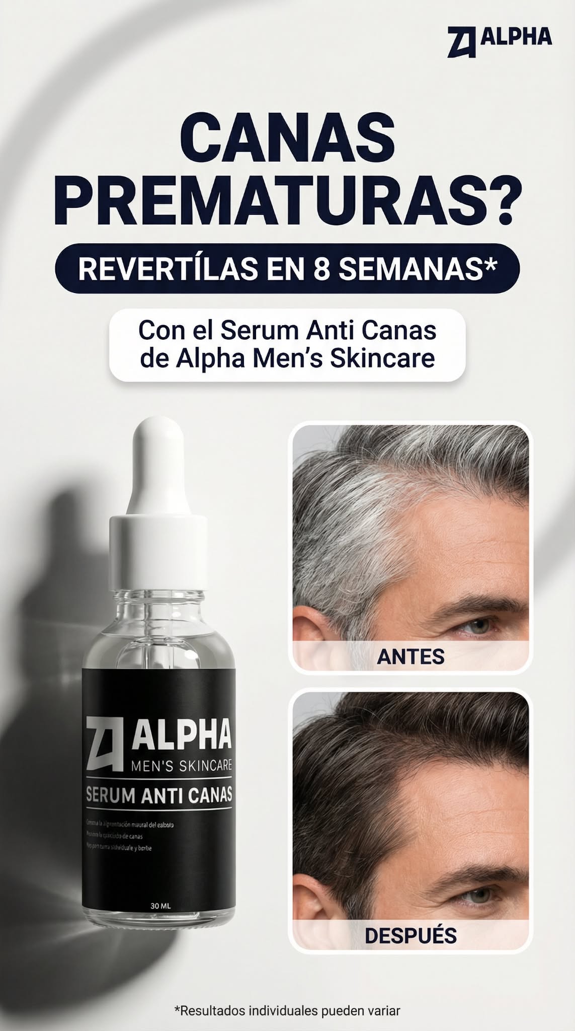 Alpha For Men Facebook ad: Pocas Unidades en Stock