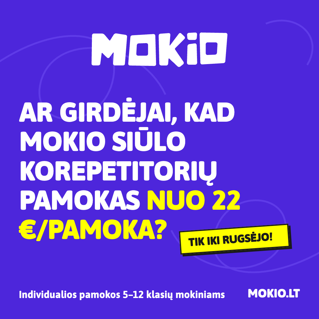 MOKIO Facebook ad: DABAR -50% pirmai pamokai