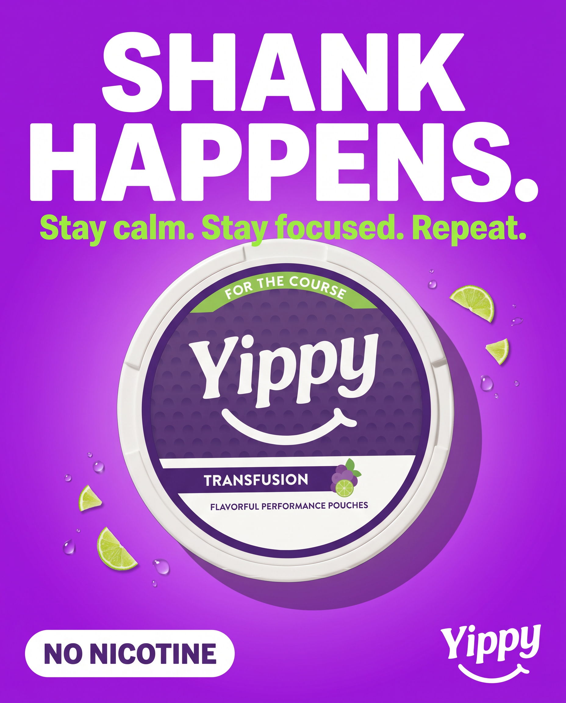 Yippy Facebook ad: Shank Happens. Stay Calm.