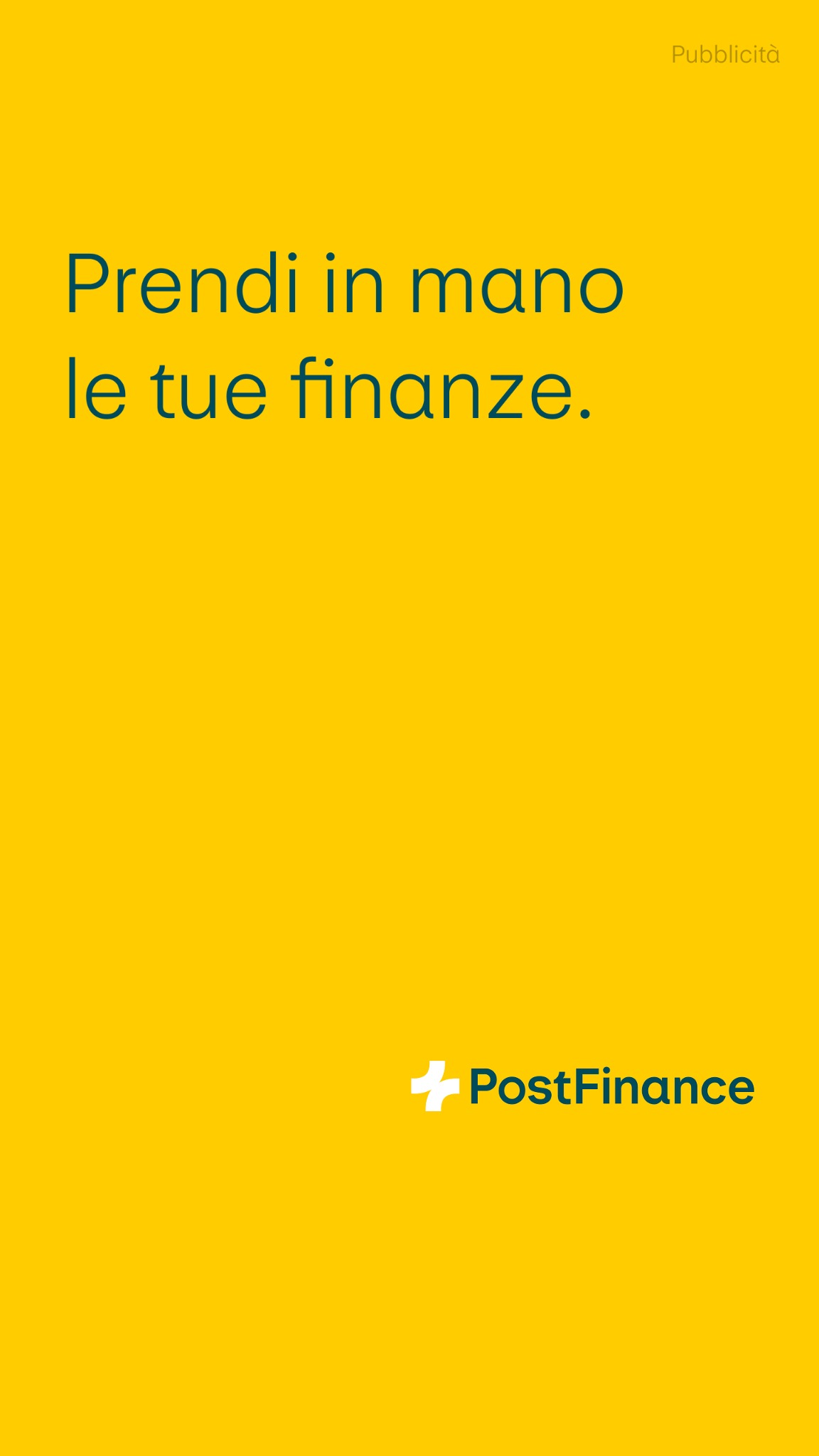 PostFinance Facebook ad from Apr 22, 2026