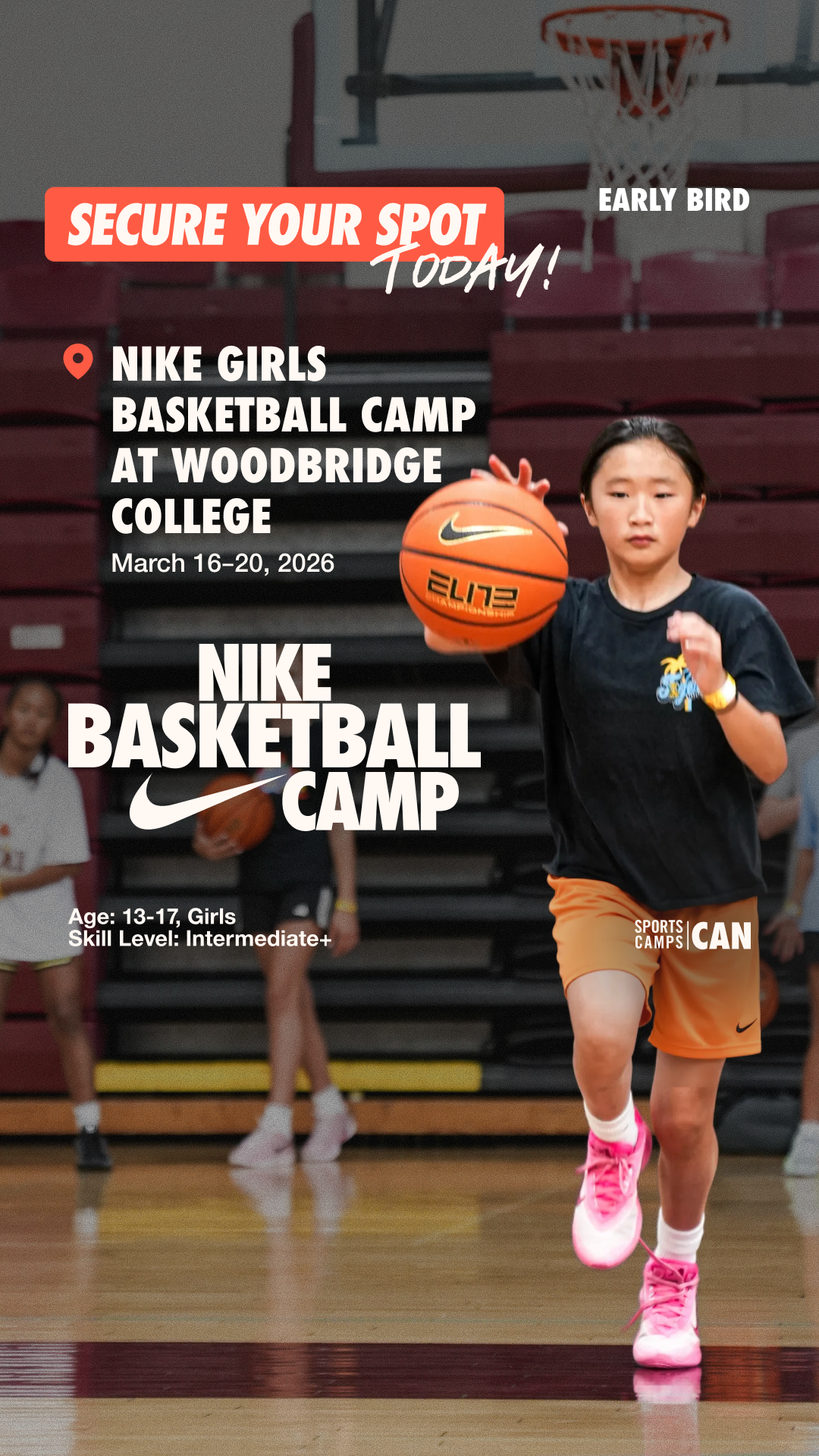 Nike Sports Camps Canada Facebook ad