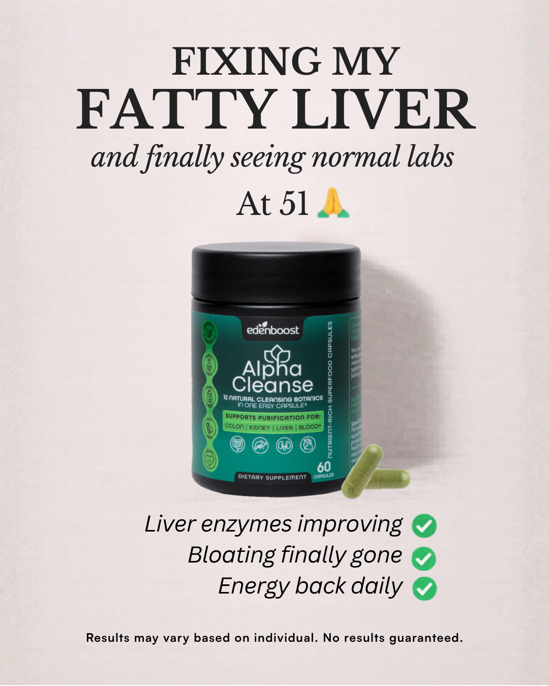 Alpha Cleanse By Eden Boost Facebook ad: [2026] Get Rid of Your Fatty Liver!