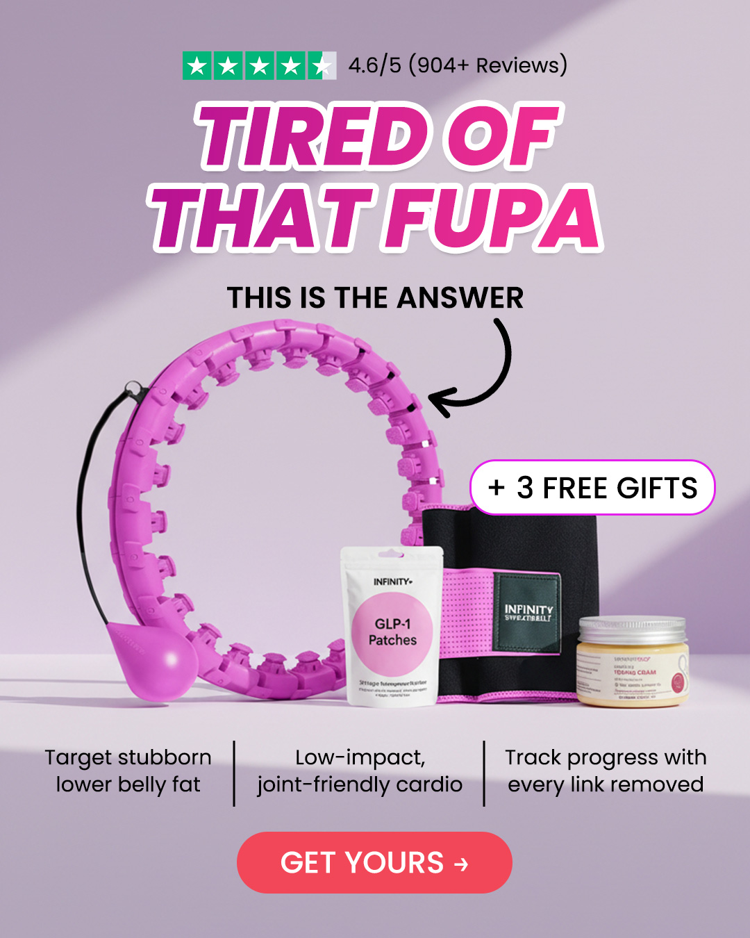 Infinity Hoop US Facebook ad: 60% OFF SITEWIDE - ENDS SOON
