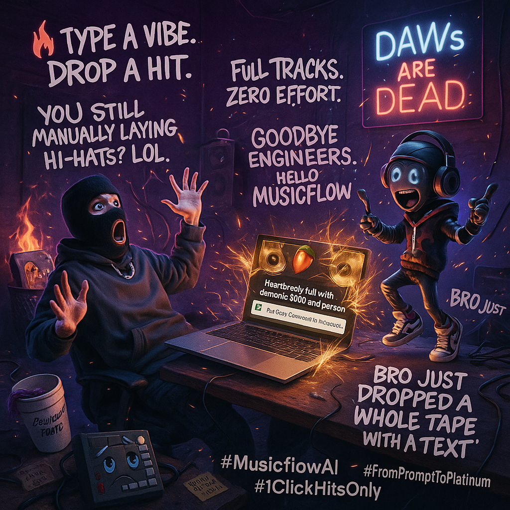 MusicFlow AI Facebook ad