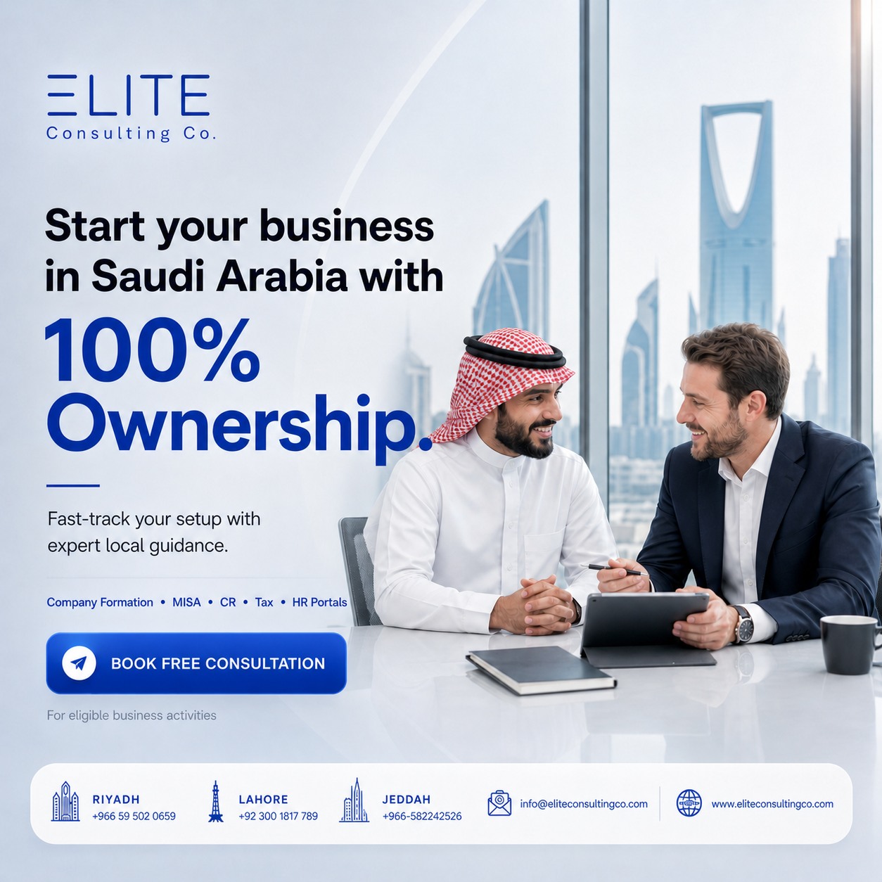 Elite Consulting Co Facebook ad