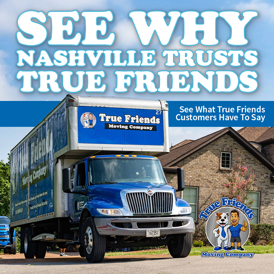 True Friends Moving Company Facebook ad: Real customers. Real five-star service.