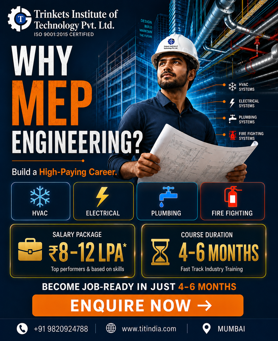 Trinkets Institute Of Technology Pvt Ltd Facebook ad: Fill the Form to Enquire Now!