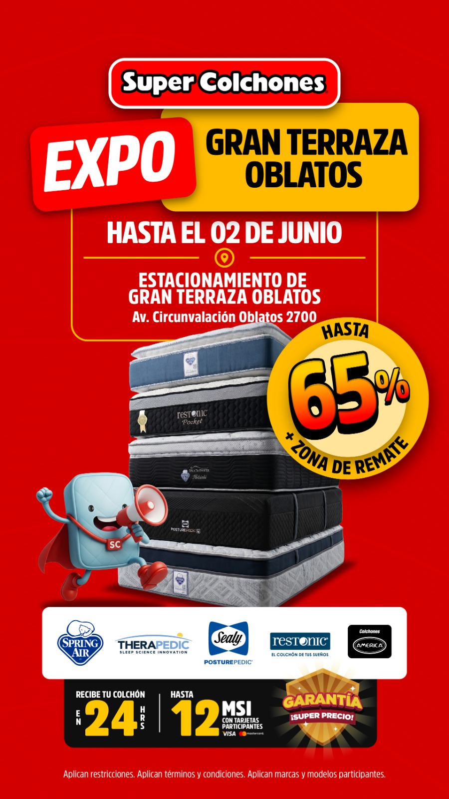 Super Colchones Pacífico Facebook ad