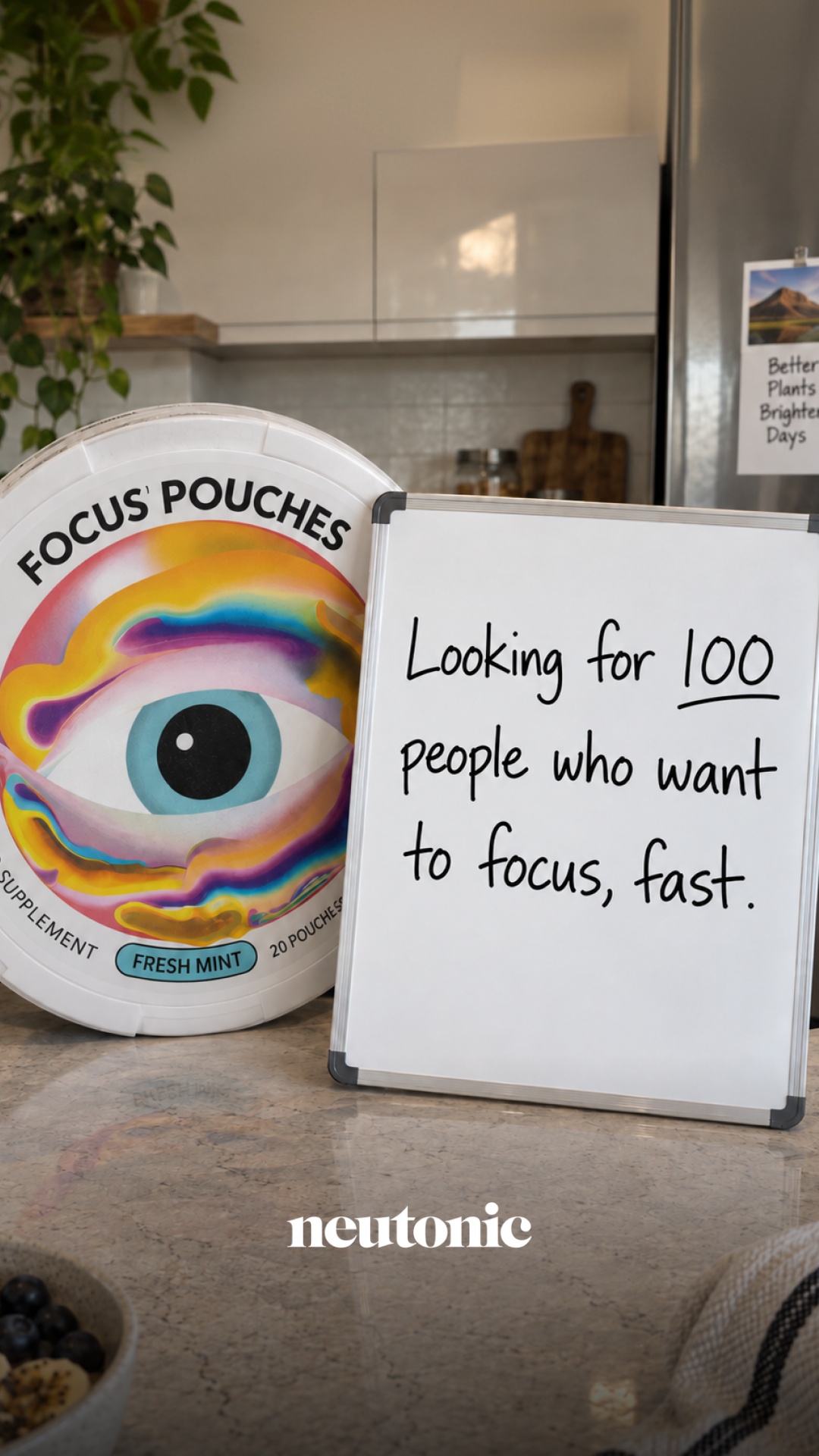 Neutonic Facebook ad: There’s a better way to focus.