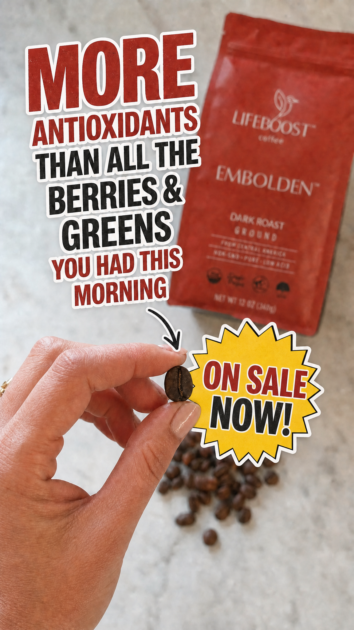Lifeboost Coffee Facebook ad