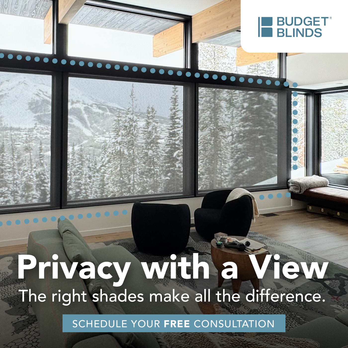 Budget Blinds of Bozeman Facebook ad: Unlock Your Home’s Potential