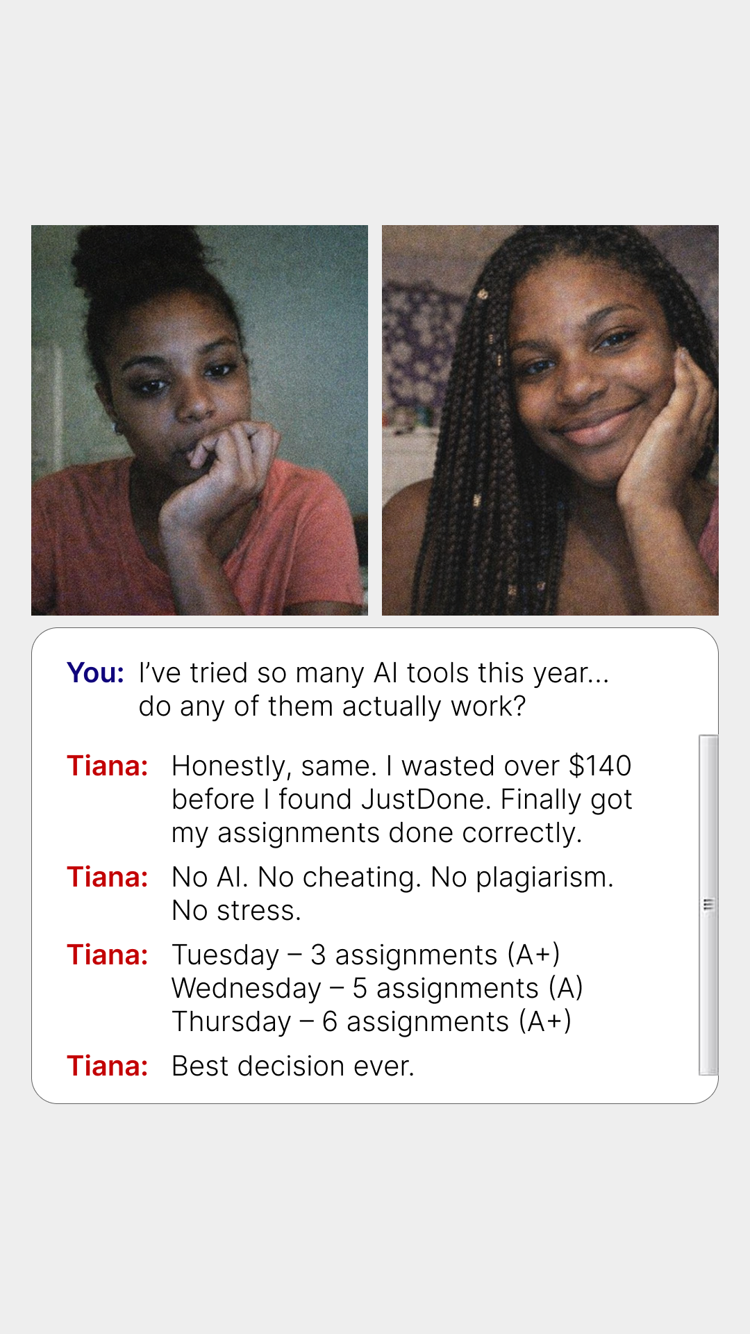 Justdone: All-in-one AI tool  Facebook ad