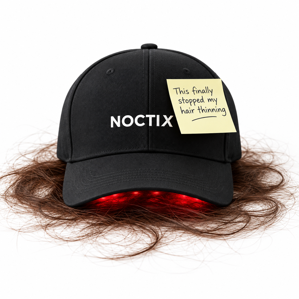 NoctiX Facebook ad: Final hairthinning fixer