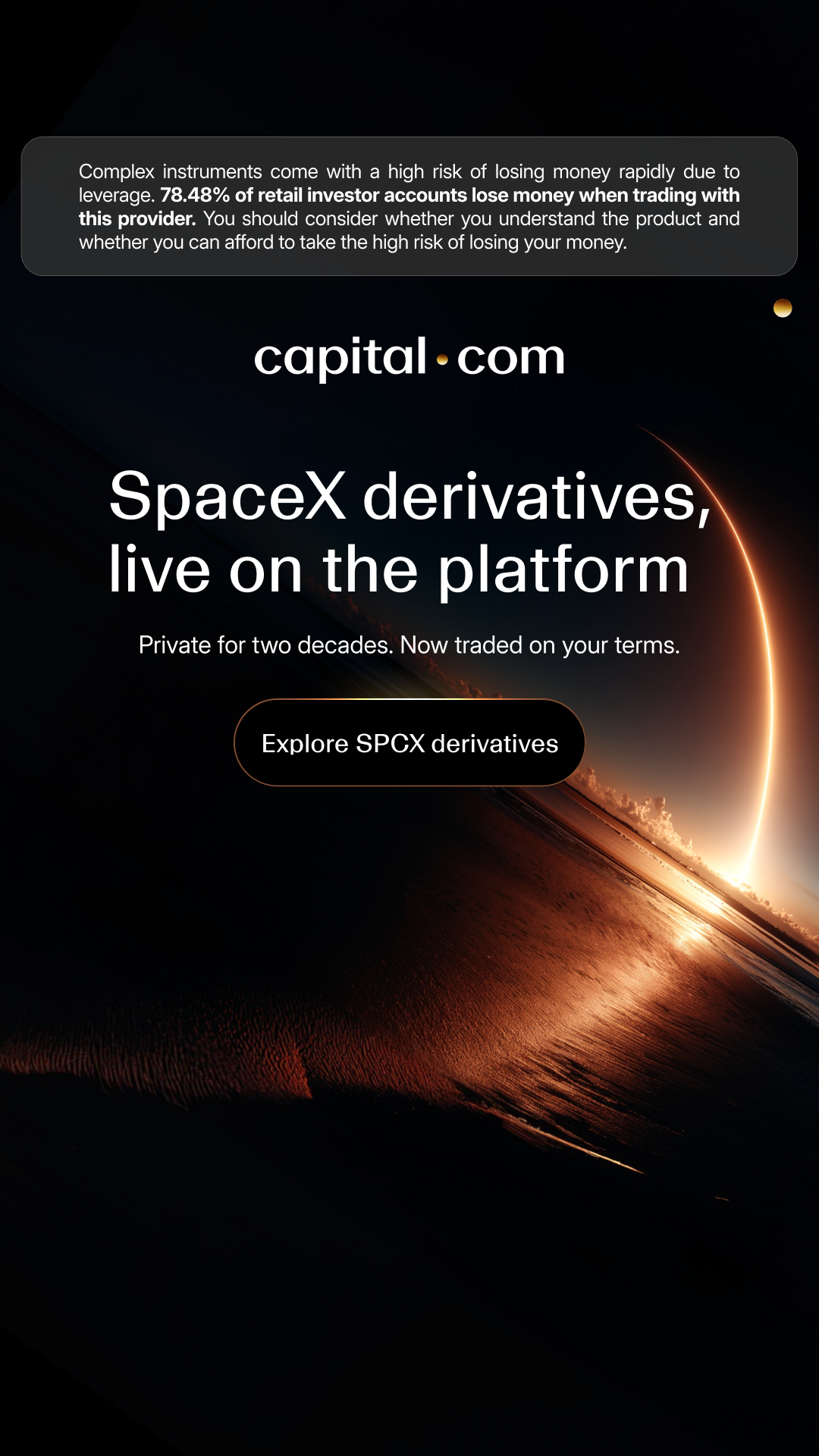 Capital.com.MENA Facebook ad