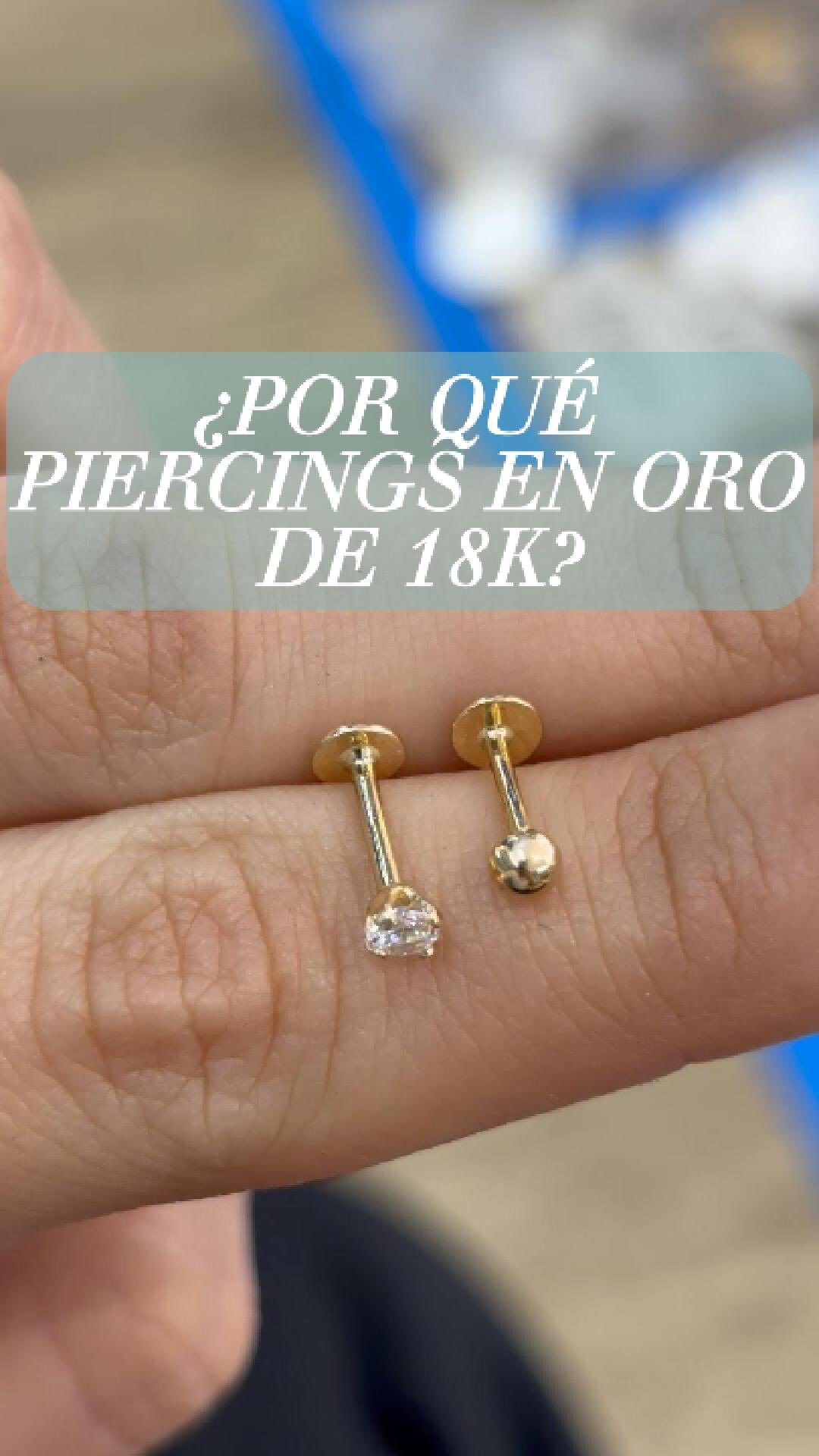 TOPOS Facebook ad: ¿Por qué piercings en oro 18k?