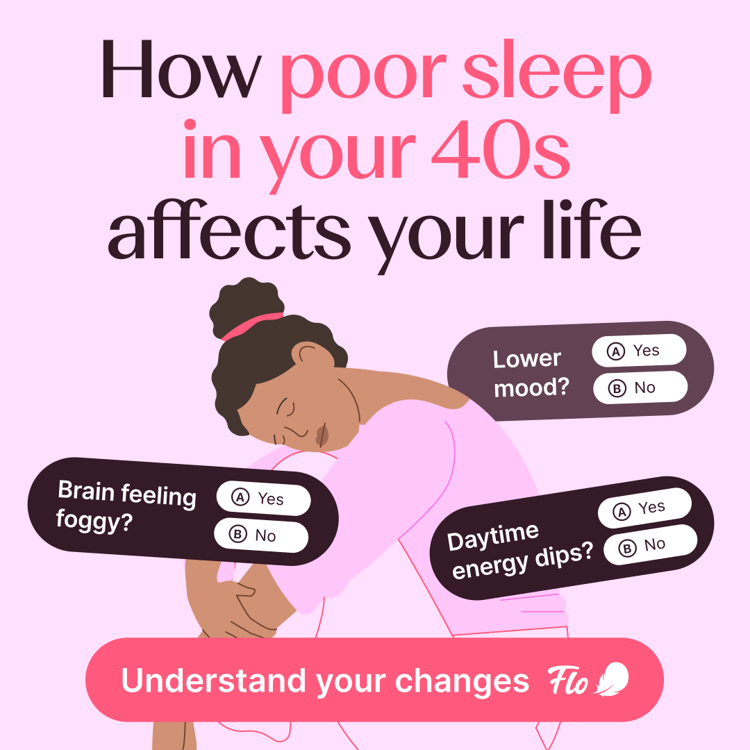 Flo Health App Facebook ad: Try Flo and never look back