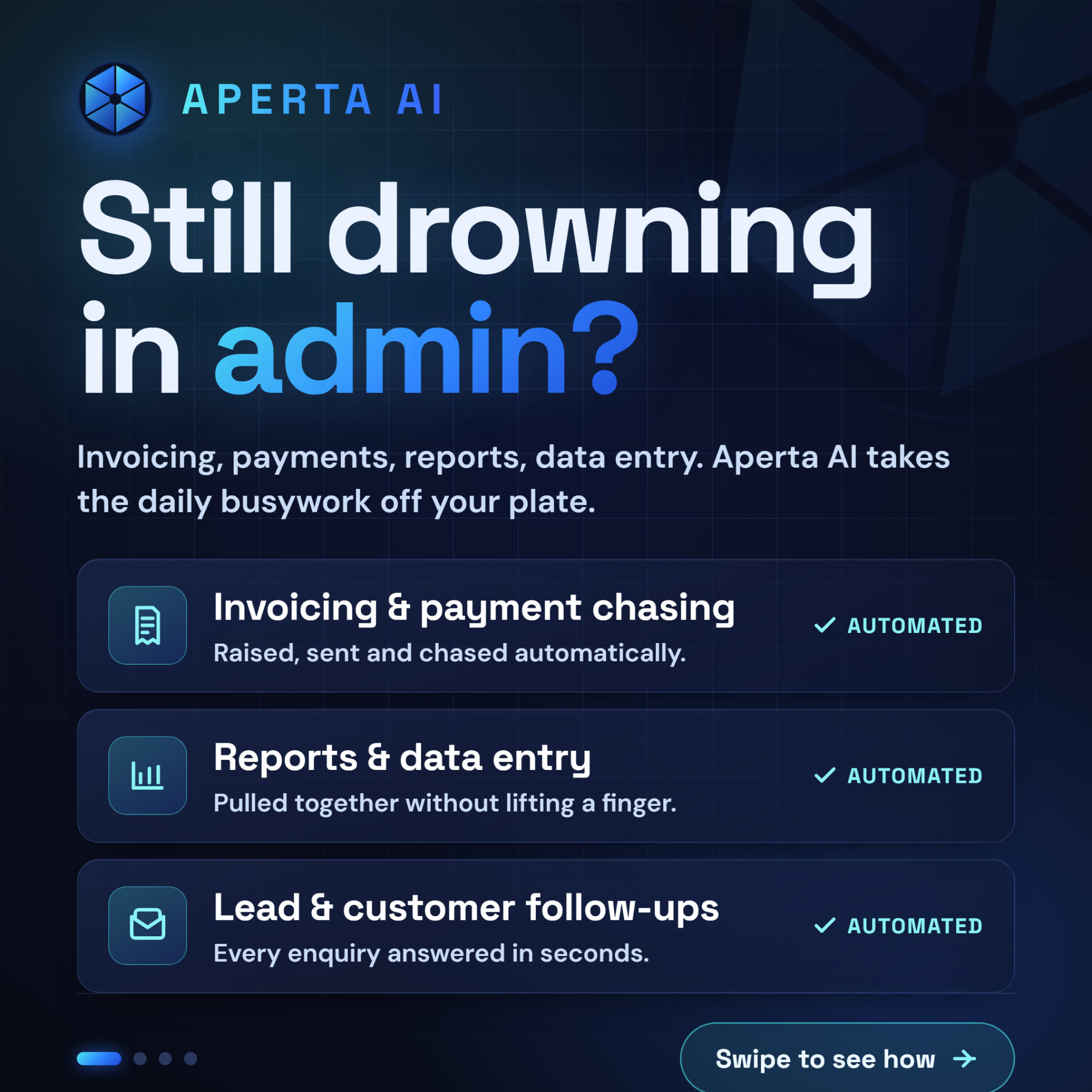 Aperta AI Facebook ad: Calling all Business Owners!