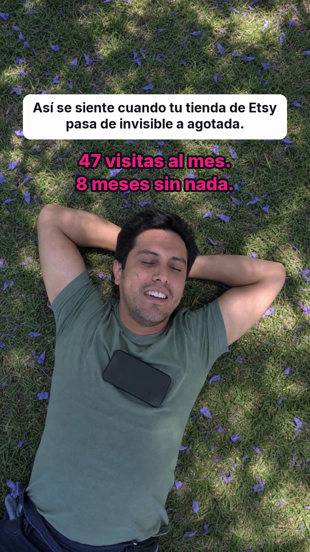 trycrush.ai Facebook ad: De invisible a agotada
