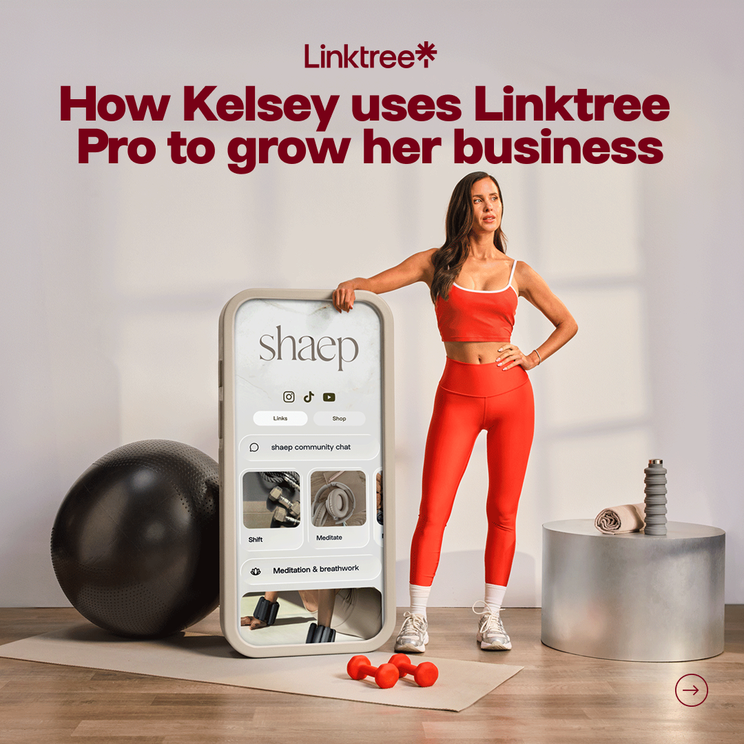Linktree Facebook ad