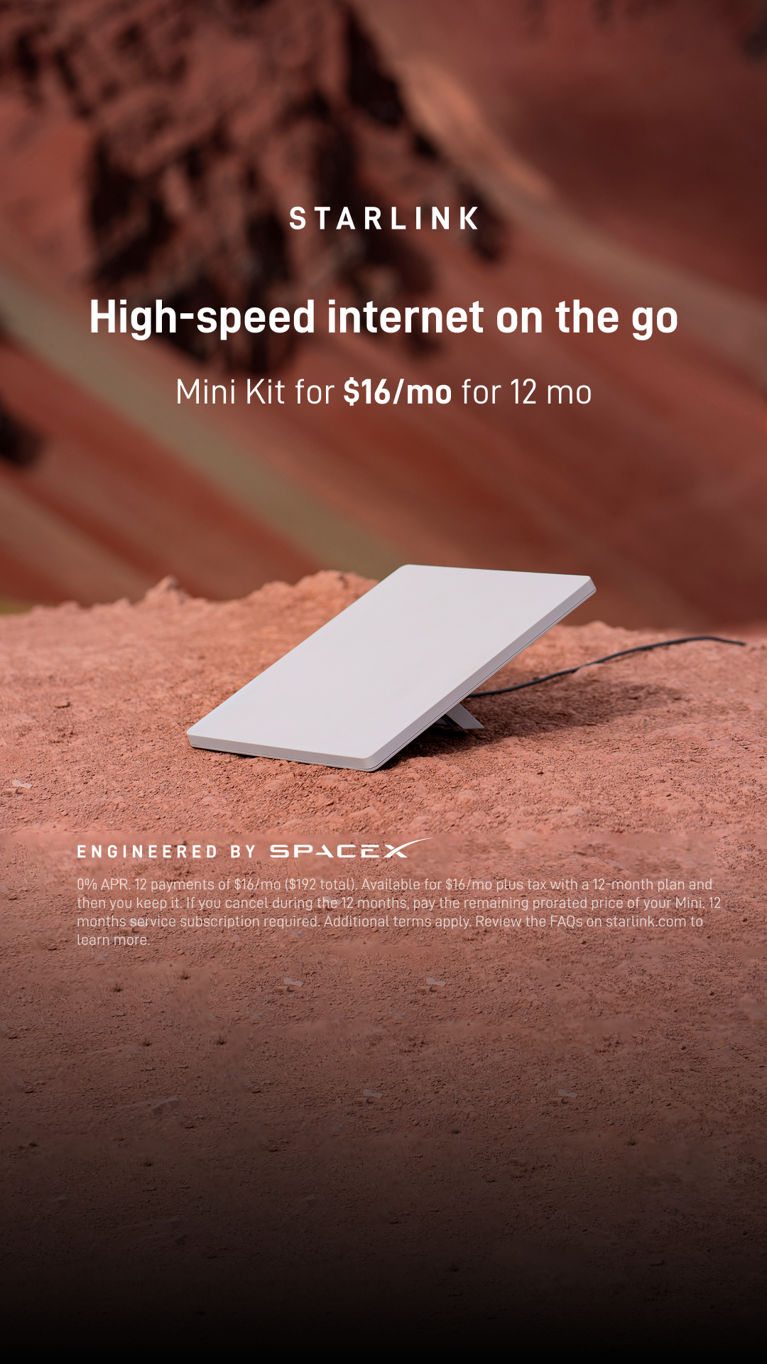 Starlink Facebook ad