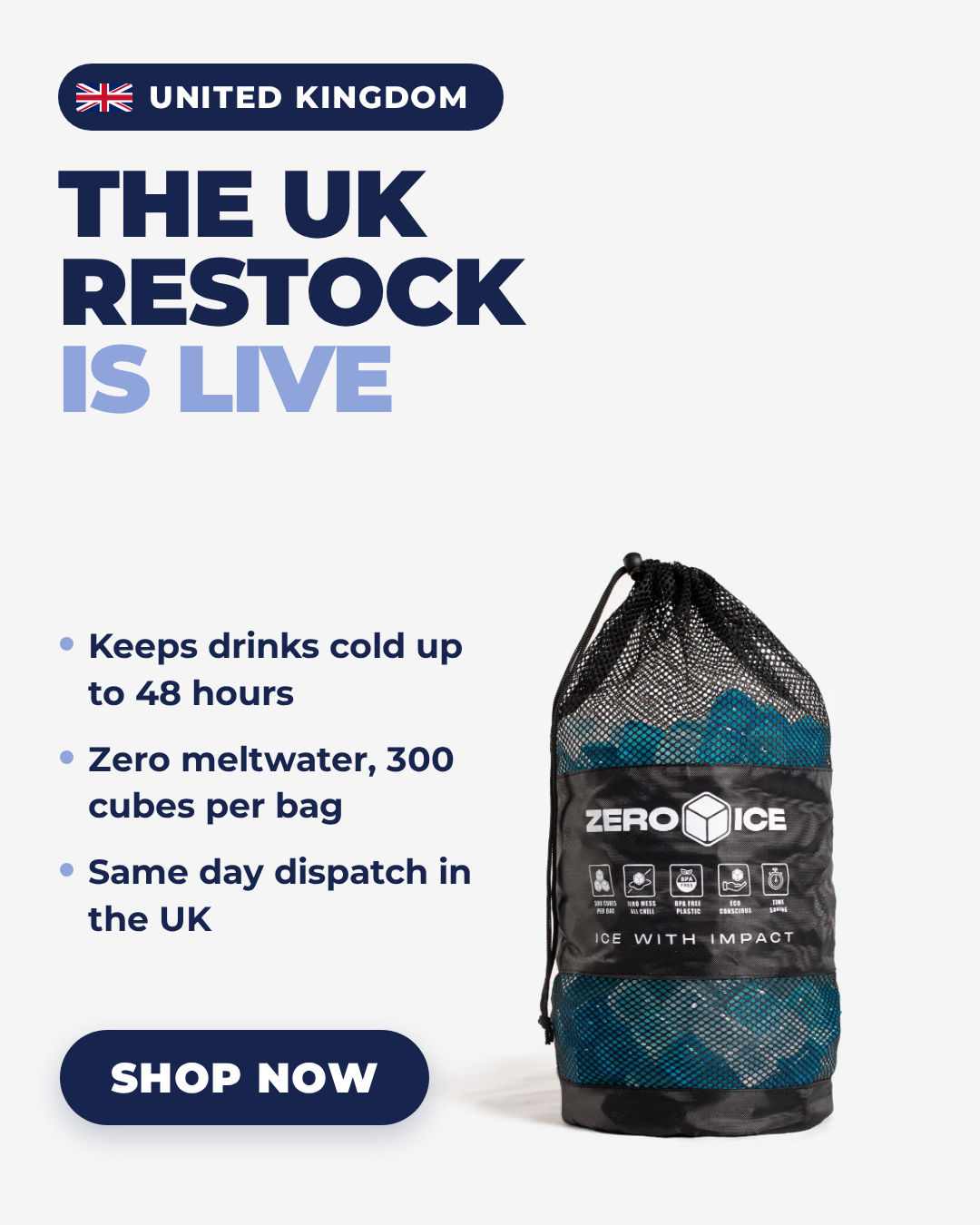 ZERO ICE Facebook ad