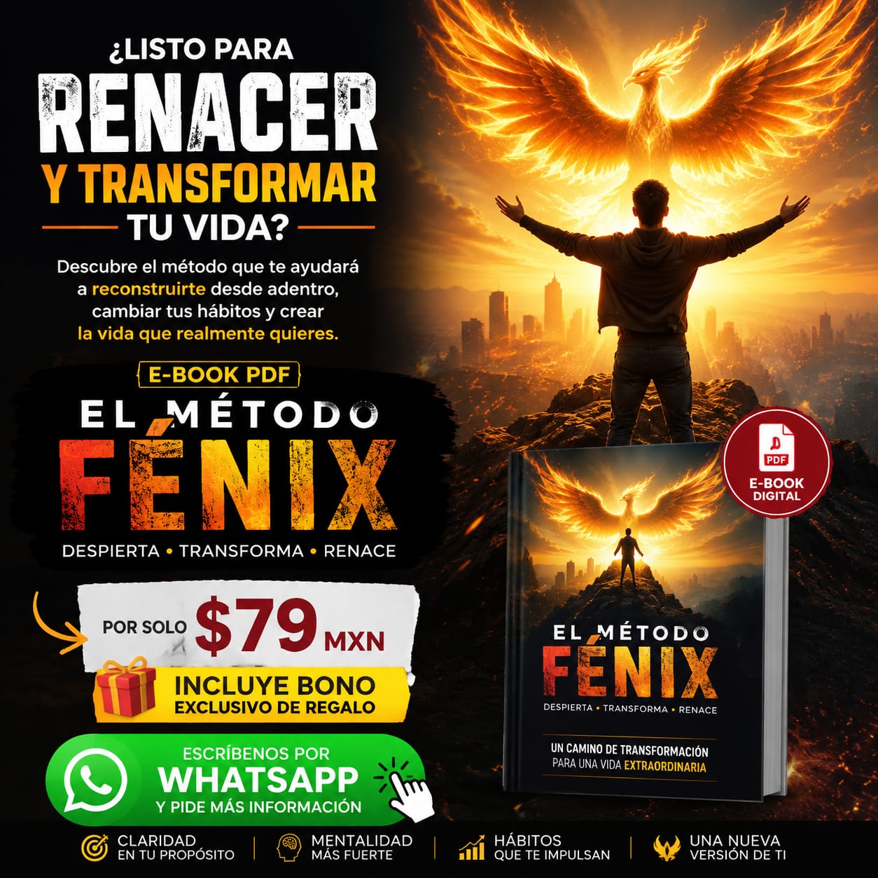 SANA TU ALMA Facebook ad: Renace y transforma tu vida