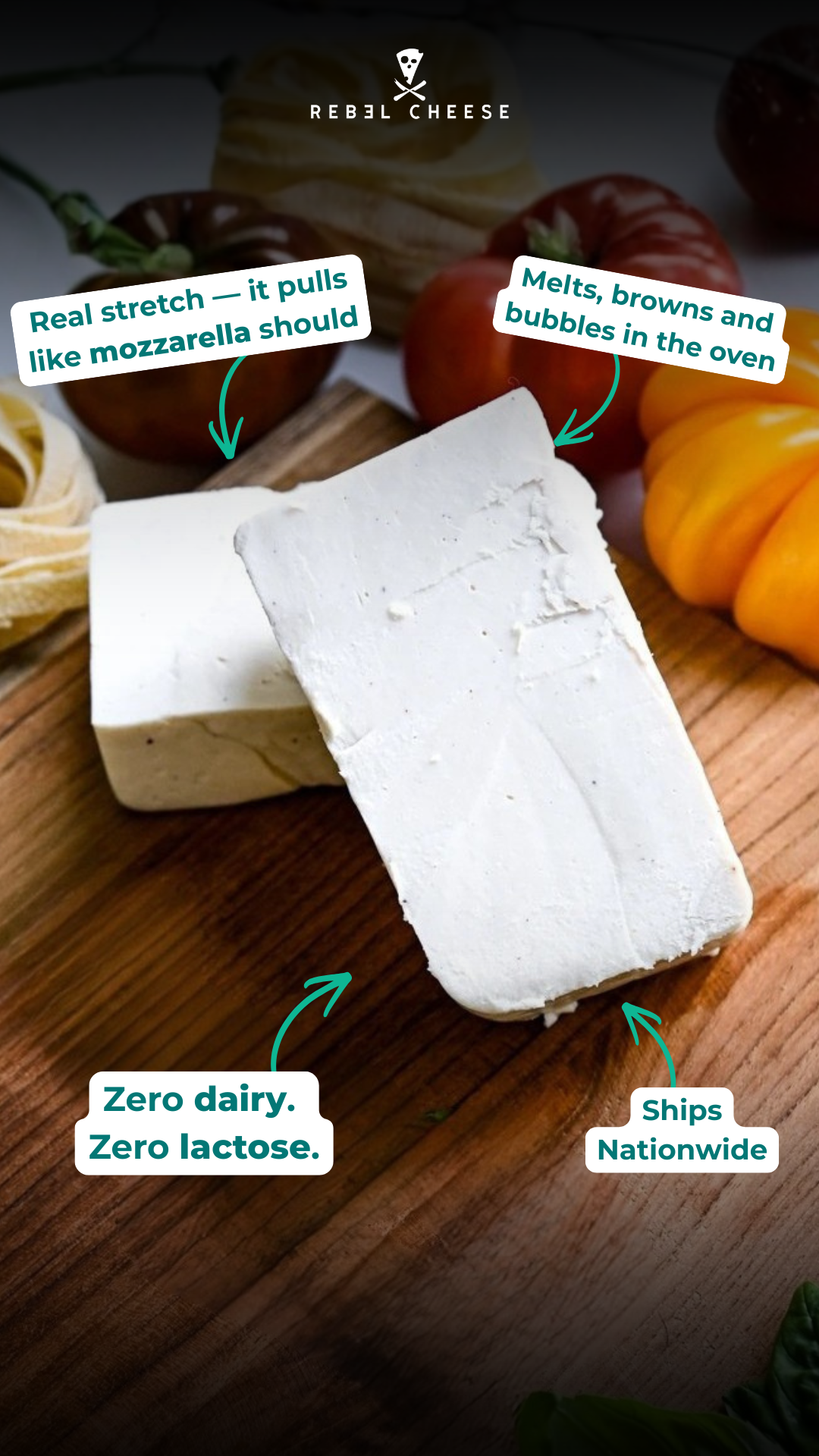 Rebel Cheese Facebook ad