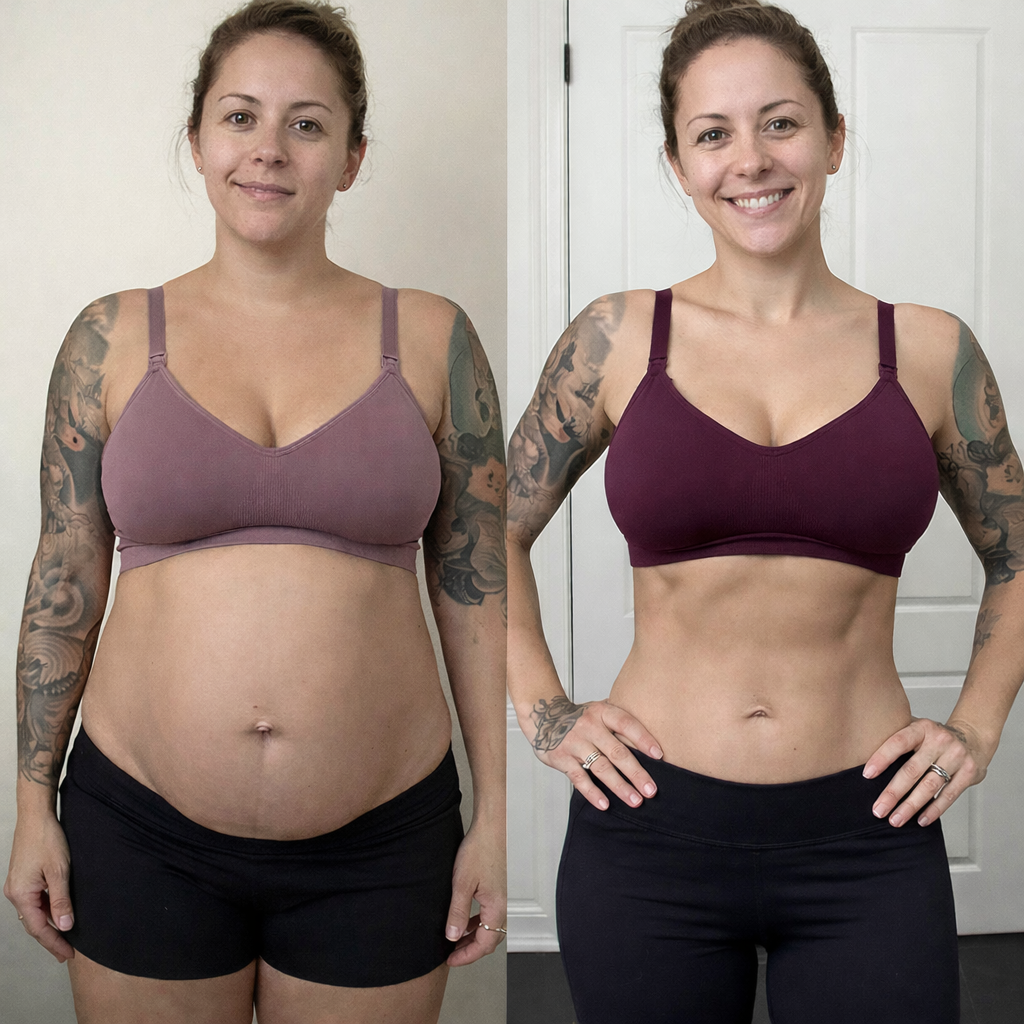 Amanda Mom Fitness-Diastasis Recti Facebook ad: mommy pooch? read this