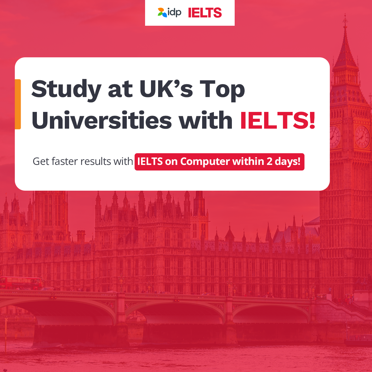IELTS Essentials from IDP Facebook ad