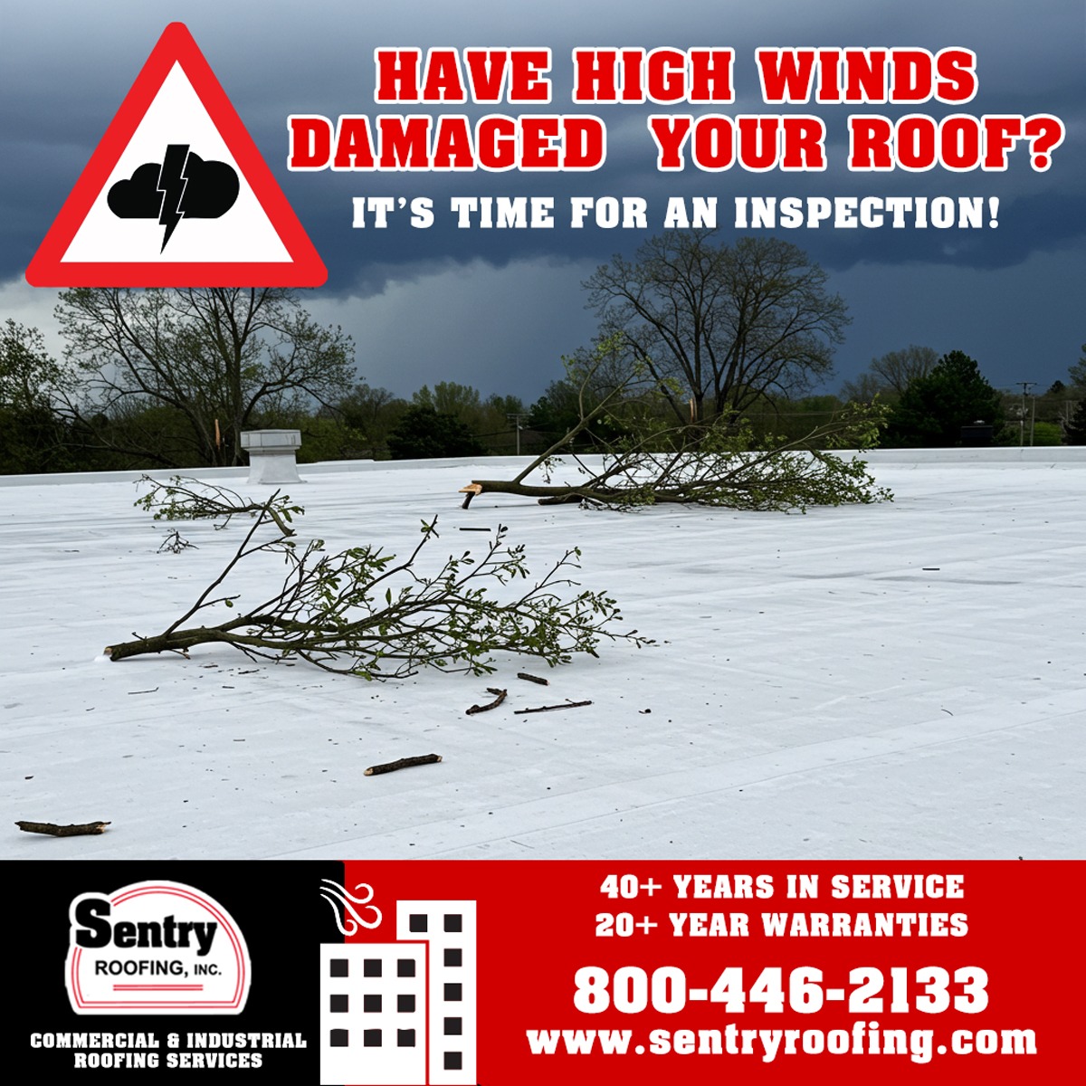 Sentry Roofing, Inc. Facebook ad