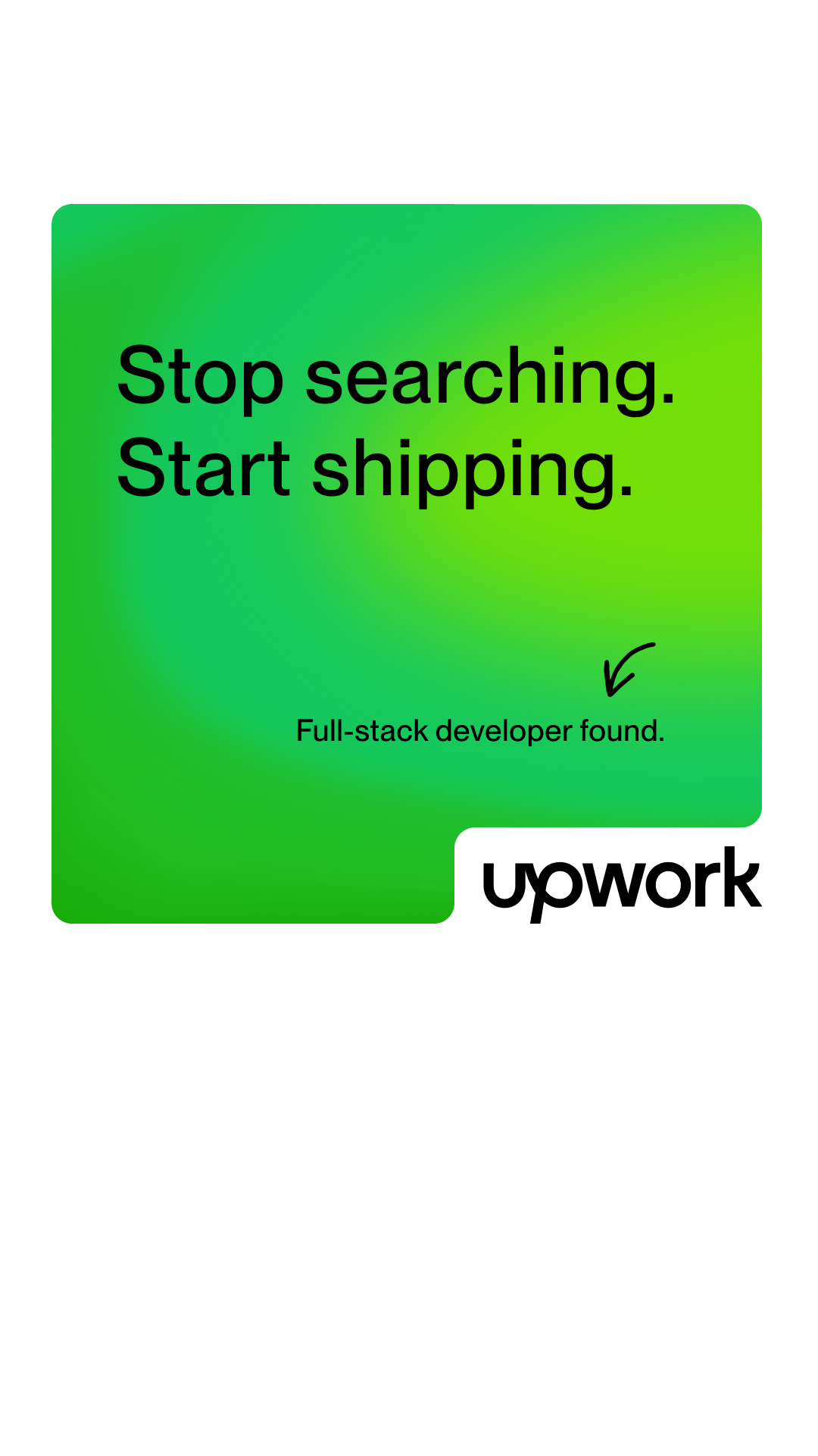 Upwork Facebook ad