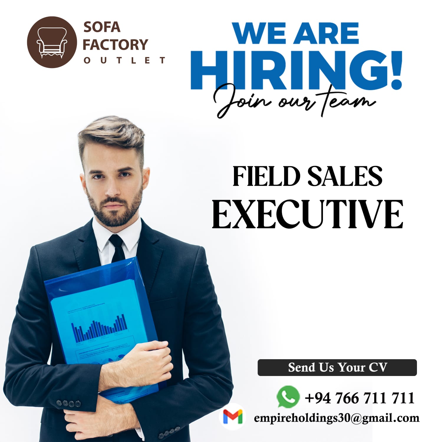 Sofa Factory Outlet Careers Facebook ad: We’re hiring talented team members!
