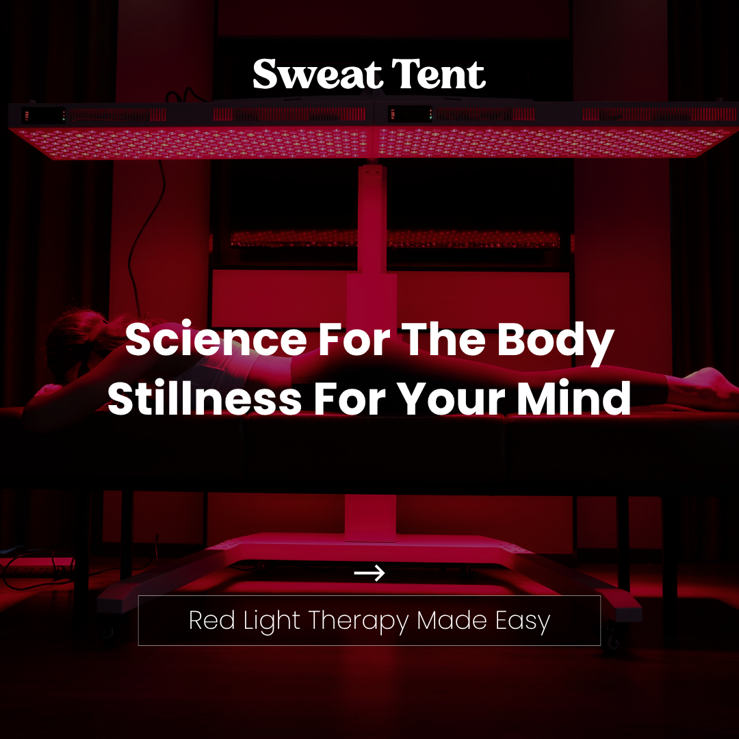 SweatTent Facebook ad: Your body works hard.