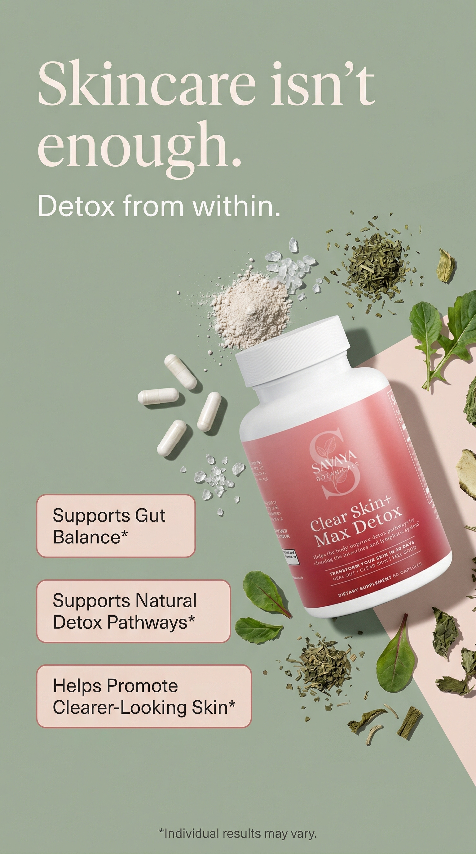 Savaya Botanicals Facebook ad
