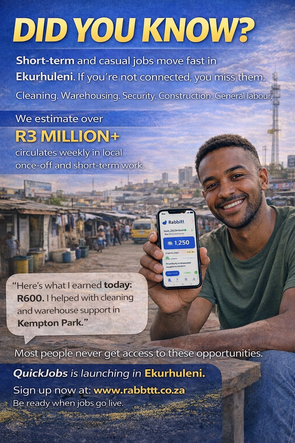 Rabbitt Facebook ad: EKURHULENI
