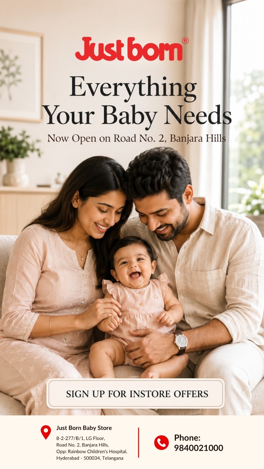 Just Born Facebook ad