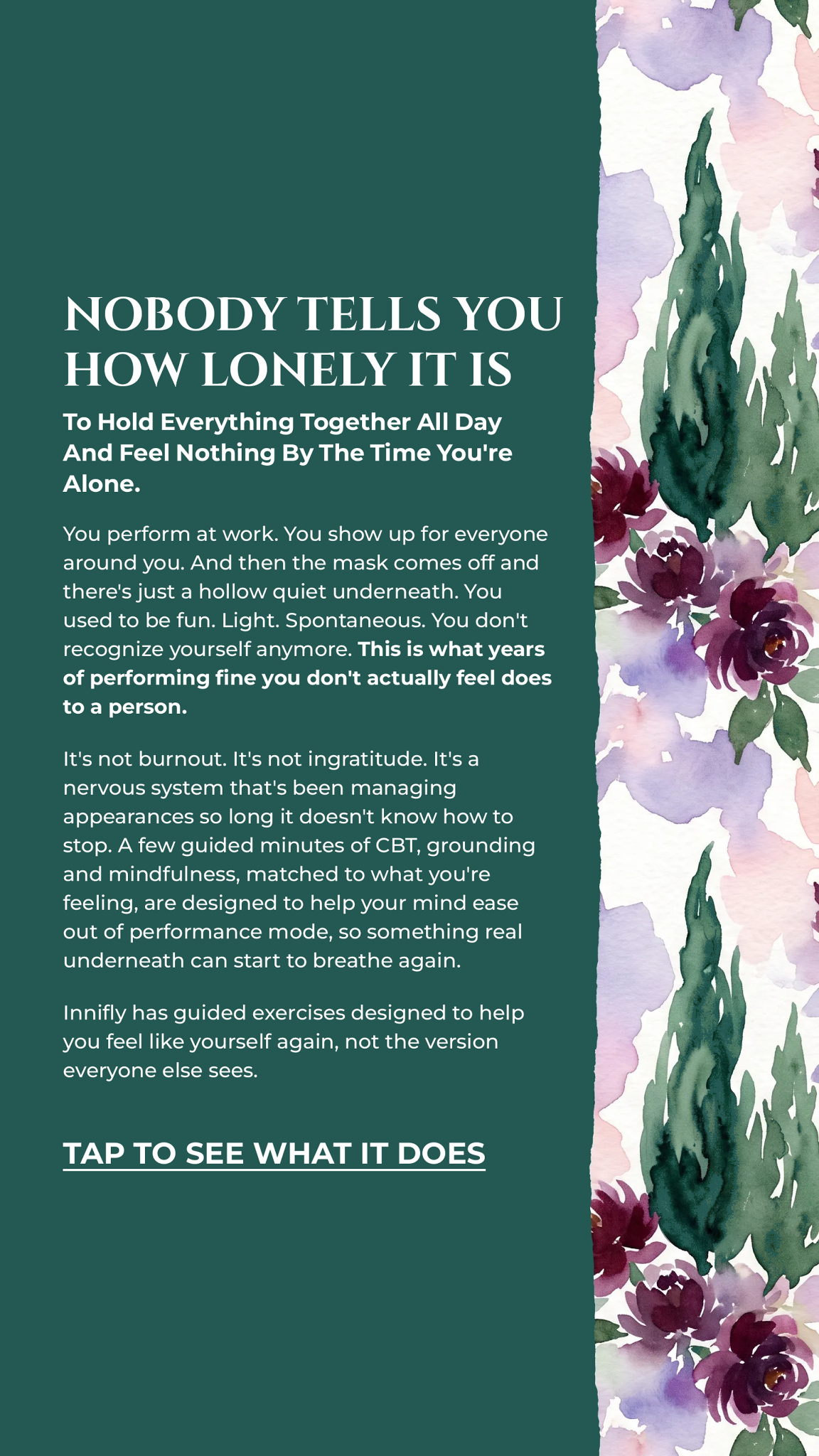 Innifly: Begin Your Self-Discovery Facebook ad: Try it now --->