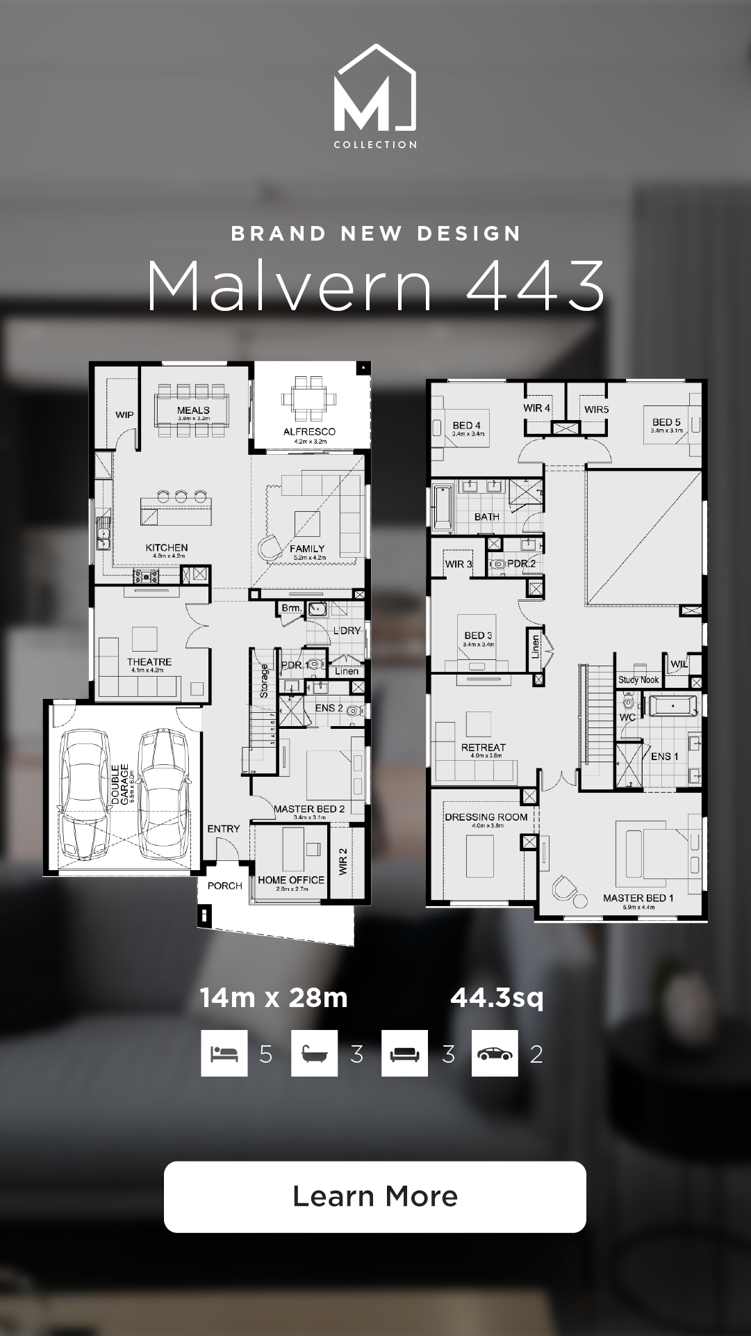Mimosa Homes Facebook ad: Your Next Family Home Starts Here