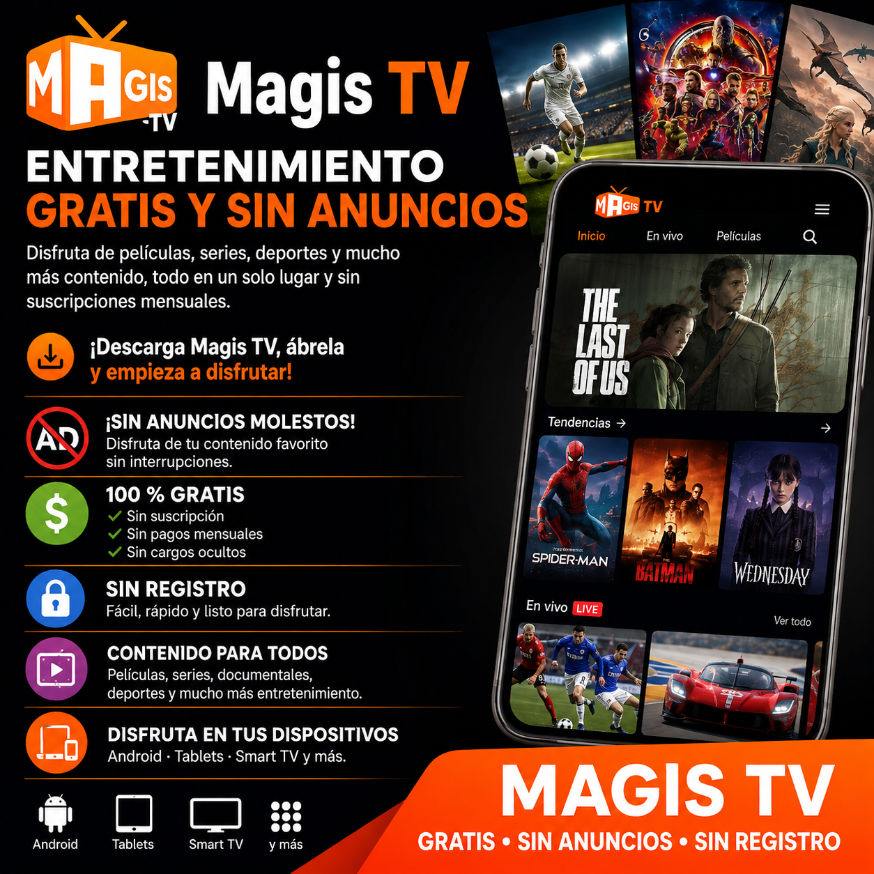 Rebortfrontrend Sebrengflo Facebook ad: ¡Magis TV MOD: películas, series y entretenimiento gratis…